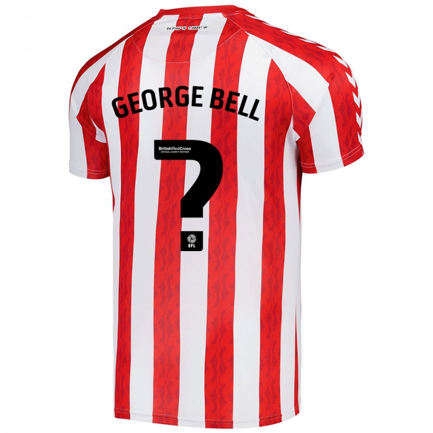 Niño Camiseta George Bell #0 Rojo Blanco 1ª Equipación 2024/25 La Camisa México