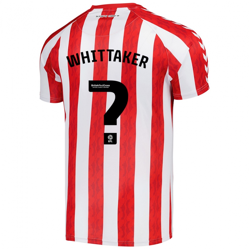 Niño Camiseta Jack Whittaker #0 Rojo Blanco 1ª Equipación 2024/25 La Camisa México