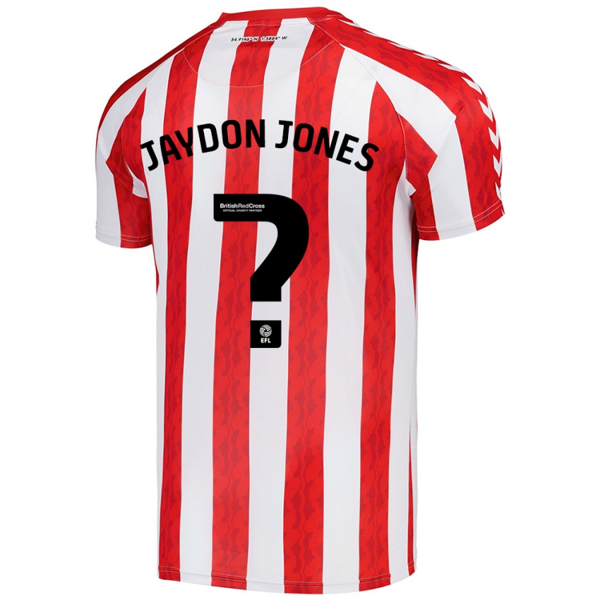 Niño Camiseta Jaydon Jones #0 Rojo Blanco 1ª Equipación 2024/25 La Camisa México