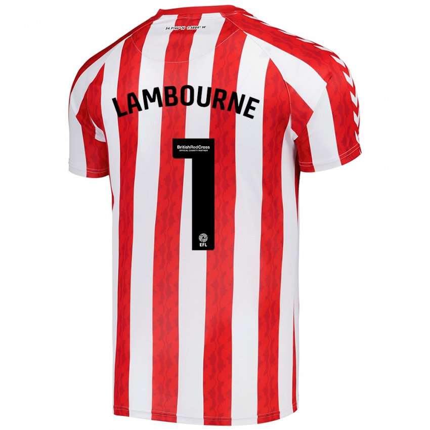 Niño Camiseta Demi Lambourne #1 Rojo Blanco 1ª Equipación 2024/25 La Camisa México