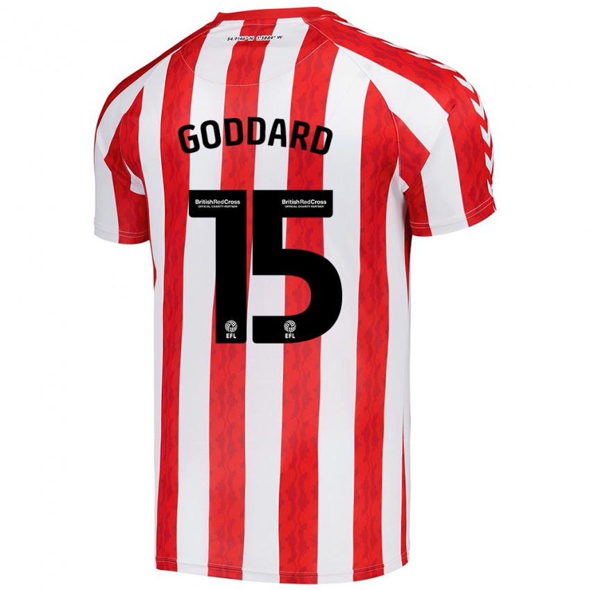 Niño Camiseta Amy Goddard #15 Rojo Blanco 1ª Equipación 2024/25 La Camisa México