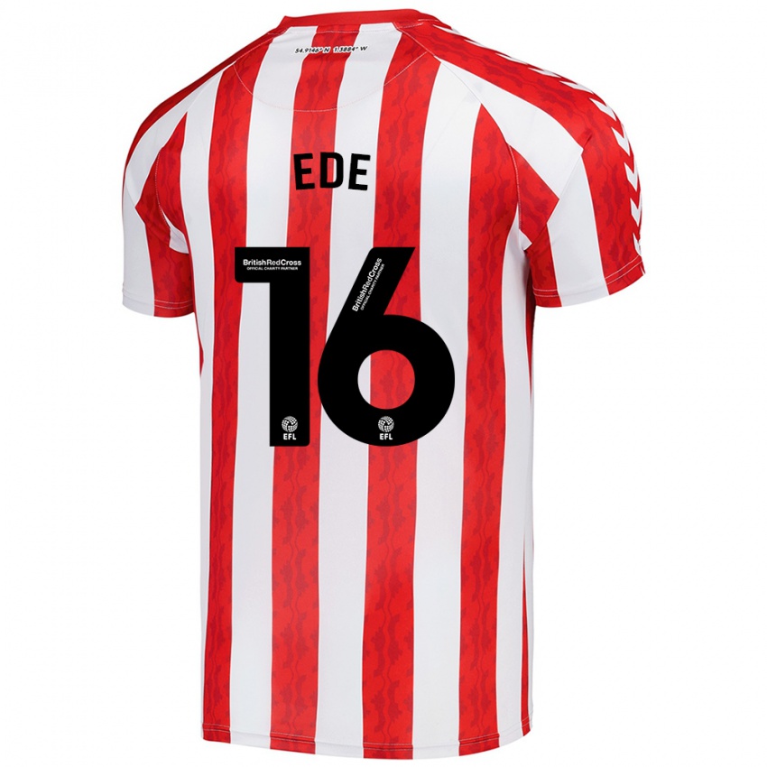 Niño Camiseta Grace Ede #16 Rojo Blanco 1ª Equipación 2024/25 La Camisa México