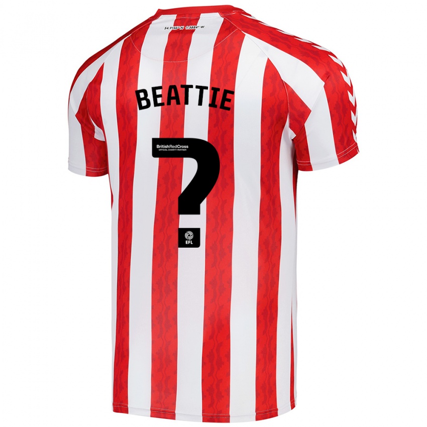 Niño Camiseta Kailem Beattie #0 Rojo Blanco 1ª Equipación 2024/25 La Camisa México