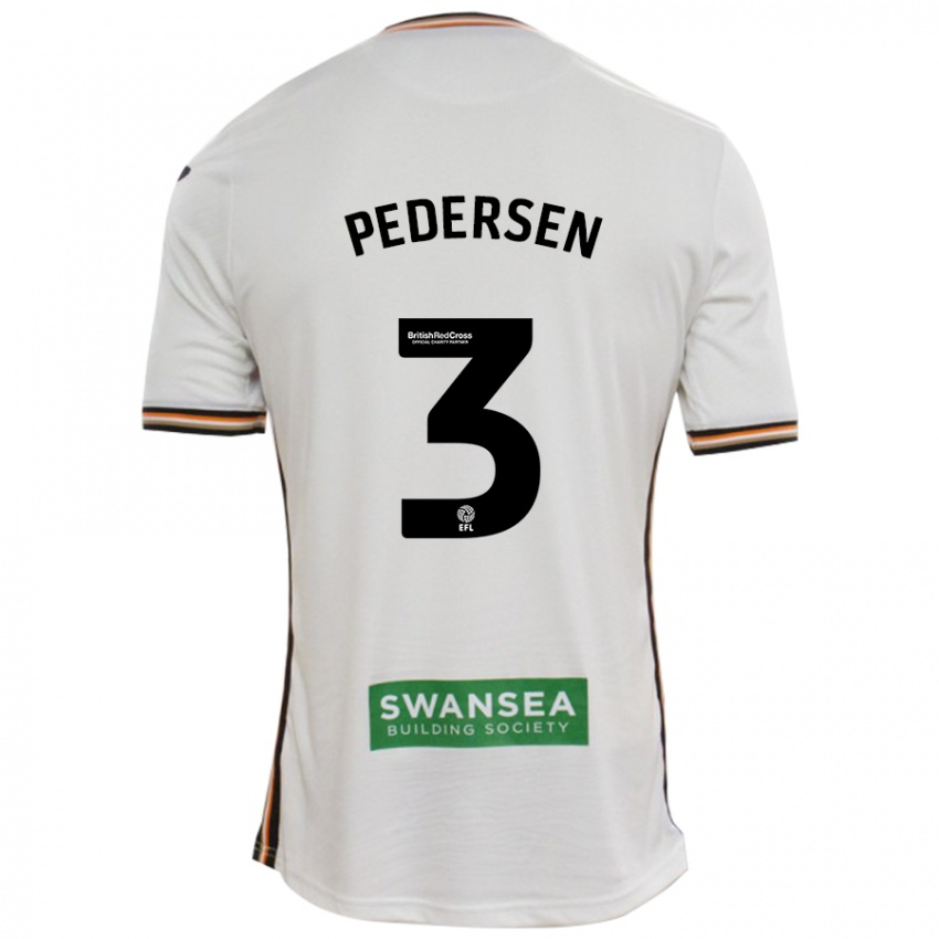 Niño Camiseta Kristian Pedersen #3 Blanco 1ª Equipación 2024/25 La Camisa México