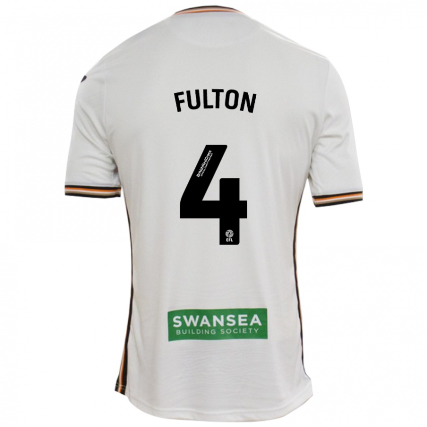 Niño Camiseta Jay Fulton #4 Blanco 1ª Equipación 2024/25 La Camisa México