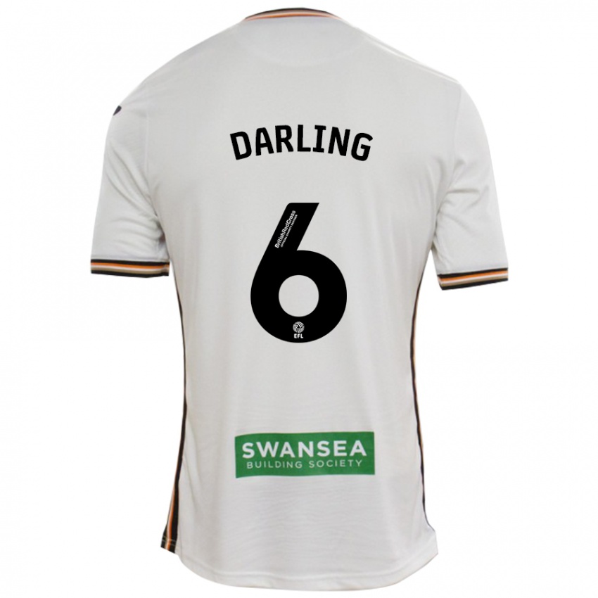 Niño Camiseta Harry Darling #6 Blanco 1ª Equipación 2024/25 La Camisa México