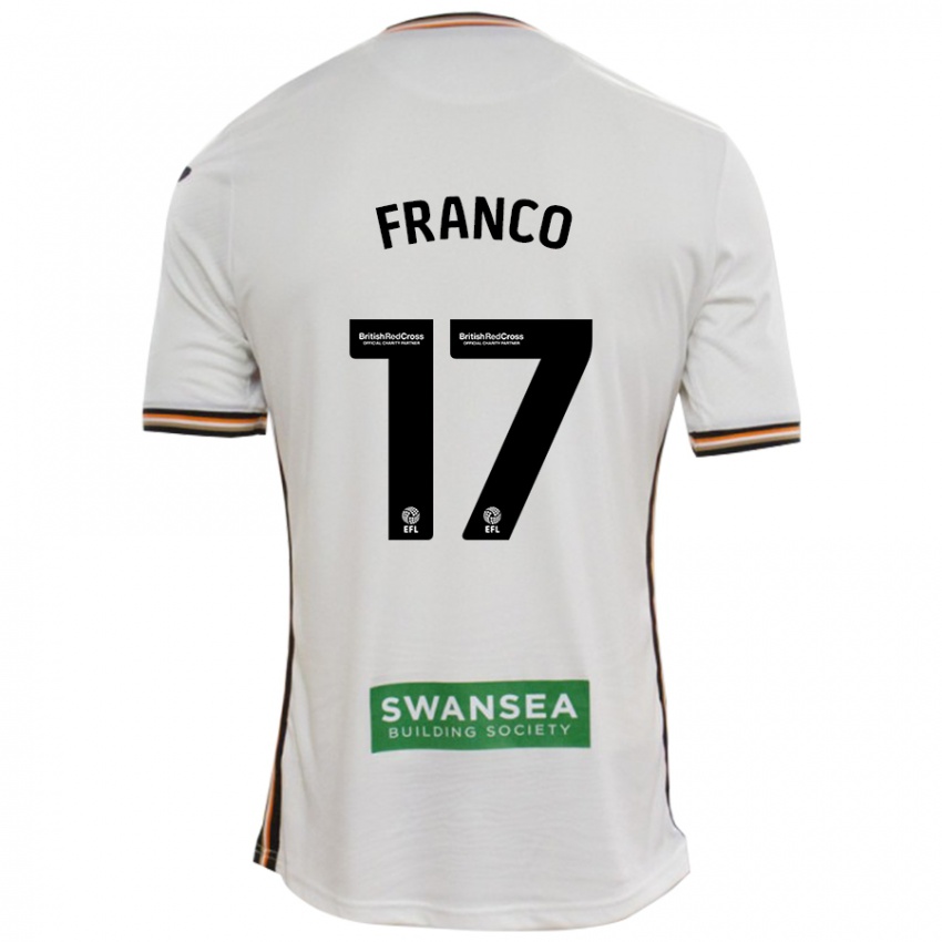 Niño Camiseta Gonçalo Franco #17 Blanco 1ª Equipación 2024/25 La Camisa México