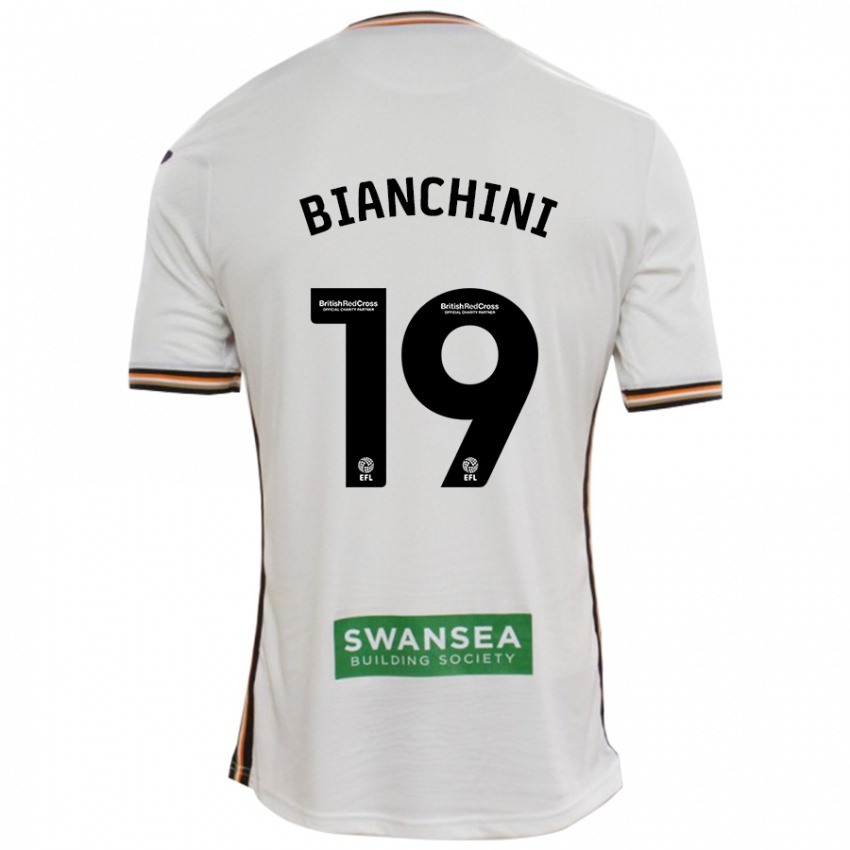 Niño Camiseta Florian Bianchini #19 Blanco 1ª Equipación 2024/25 La Camisa México