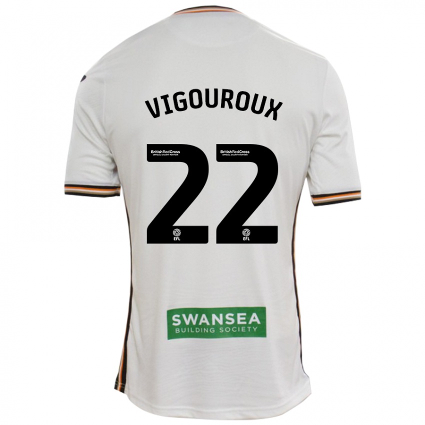 Niño Camiseta Lawrence Vigouroux #22 Blanco 1ª Equipación 2024/25 La Camisa México