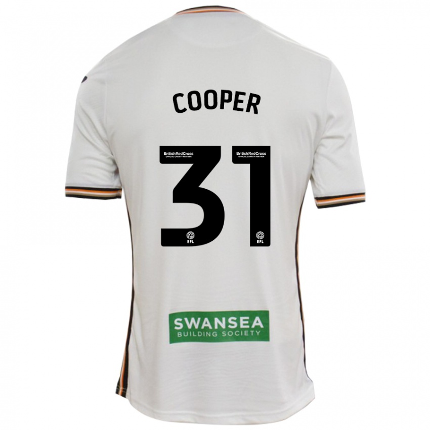 Niño Camiseta Oliver Cooper #31 Blanco 1ª Equipación 2024/25 La Camisa México