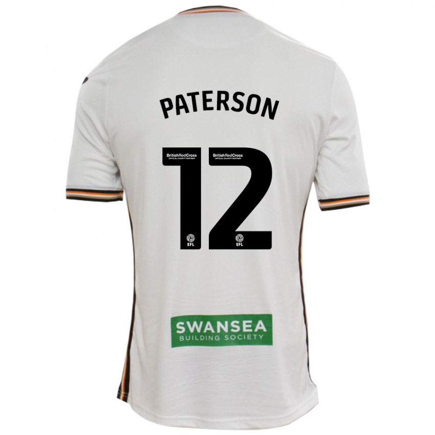 Niño Camiseta Jamie Paterson #12 Blanco 1ª Equipación 2024/25 La Camisa México