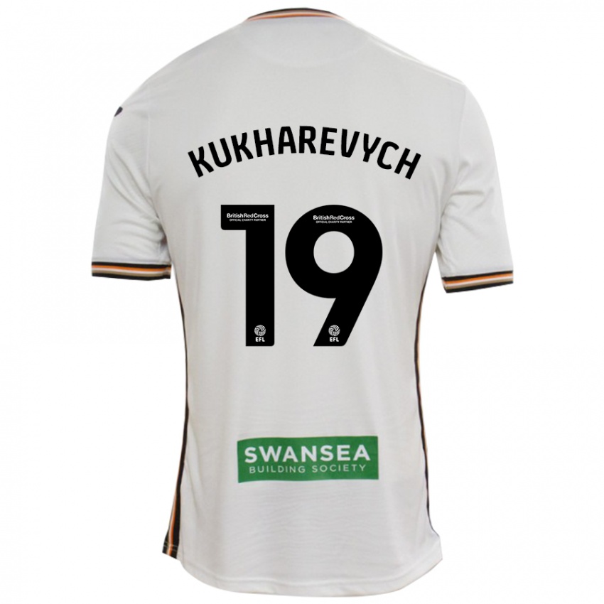 Niño Camiseta Mykola Kukharevych #19 Blanco 1ª Equipación 2024/25 La Camisa México