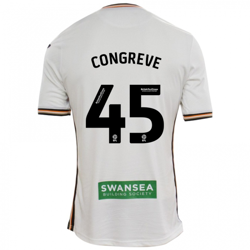 Niño Camiseta Cameron Congreve #45 Blanco 1ª Equipación 2024/25 La Camisa México