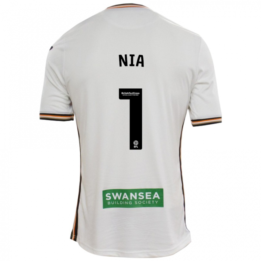 Niño Camiseta Ffion Rees Nia #1 Blanco 1ª Equipación 2024/25 La Camisa México