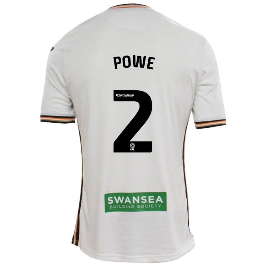 Niño Camiseta Alicia Powe #2 Blanco 1ª Equipación 2024/25 La Camisa México