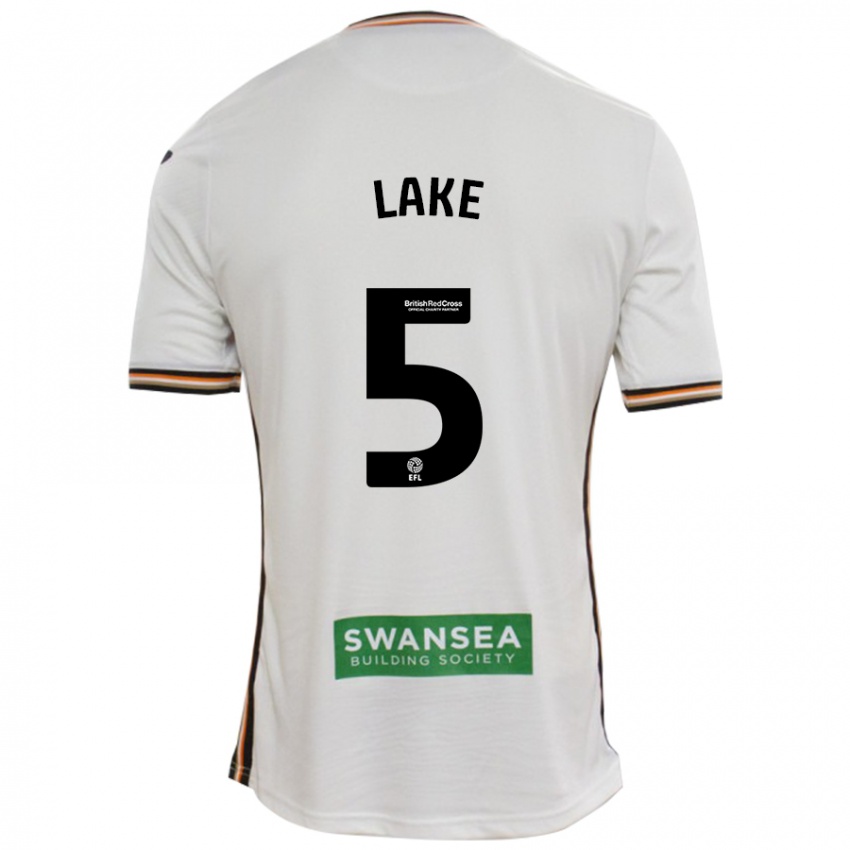 Niño Camiseta Ellie Lake #5 Blanco 1ª Equipación 2024/25 La Camisa México