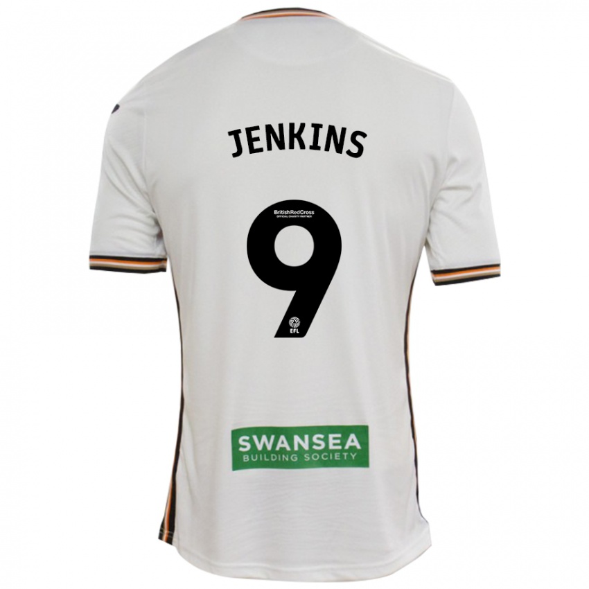 Niño Camiseta Nieve Jenkins #9 Blanco 1ª Equipación 2024/25 La Camisa México