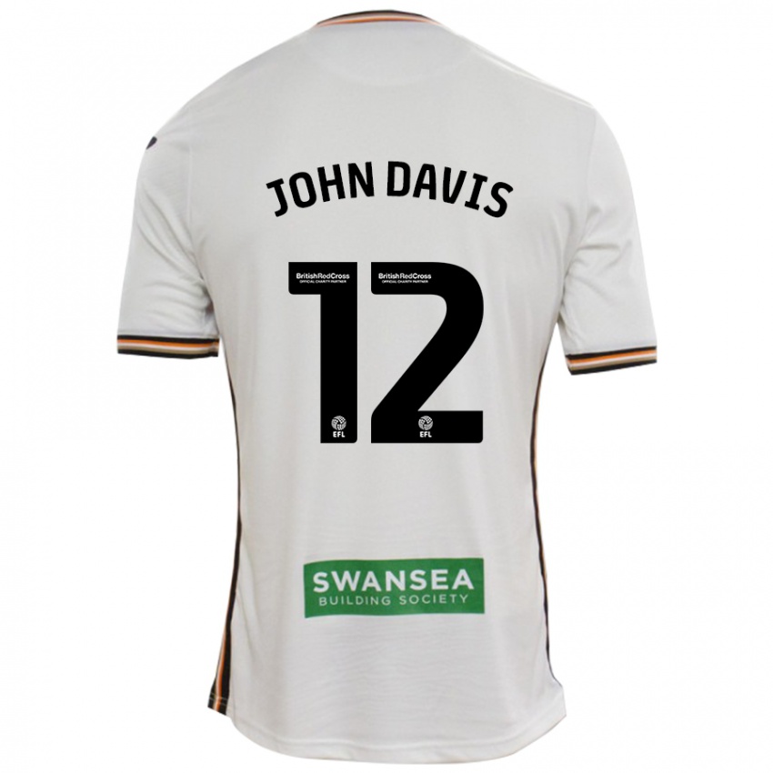 Niño Camiseta Stacey John-Davis #12 Blanco 1ª Equipación 2024/25 La Camisa México