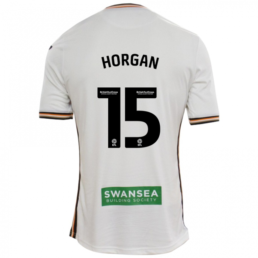 Niño Camiseta Gwenan Horgan #15 Blanco 1ª Equipación 2024/25 La Camisa México