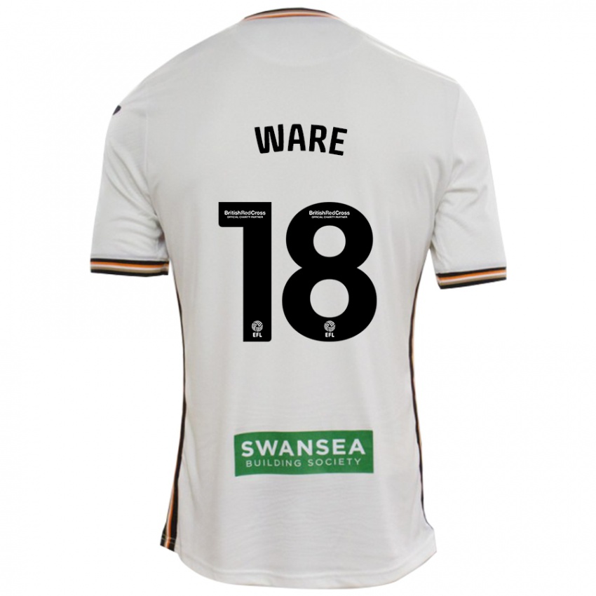 Niño Camiseta Phoebe Ware #18 Blanco 1ª Equipación 2024/25 La Camisa México