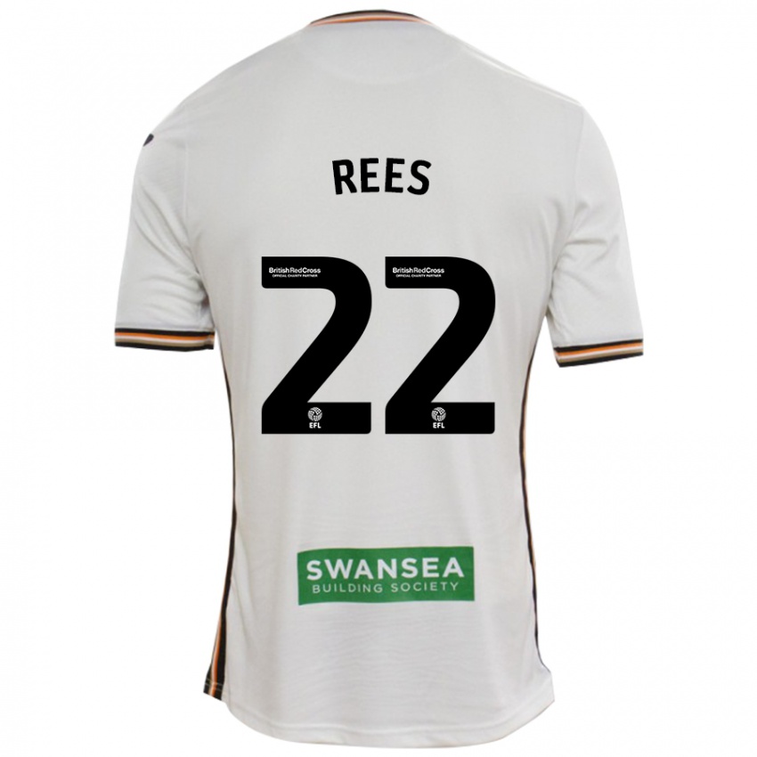 Niño Camiseta Nia Rees #22 Blanco 1ª Equipación 2024/25 La Camisa México