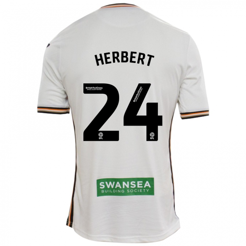 Niño Camiseta Chelsea Herbert #24 Blanco 1ª Equipación 2024/25 La Camisa México