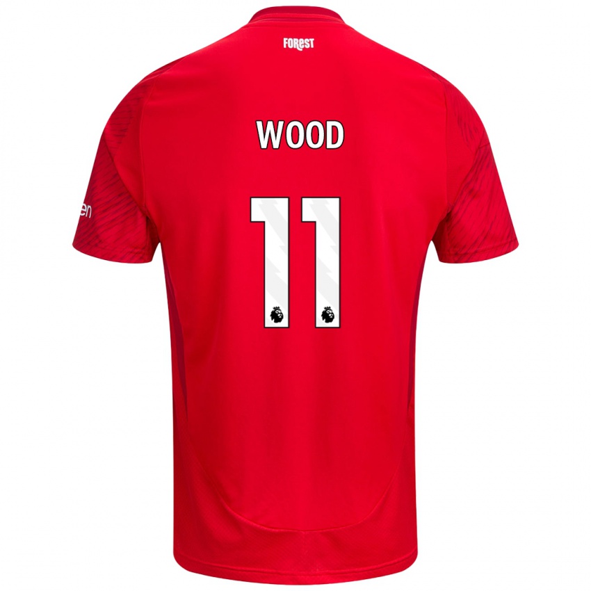 Niño Camiseta Chris Wood #11 Rojo Blanco 1ª Equipación 2024/25 La Camisa México