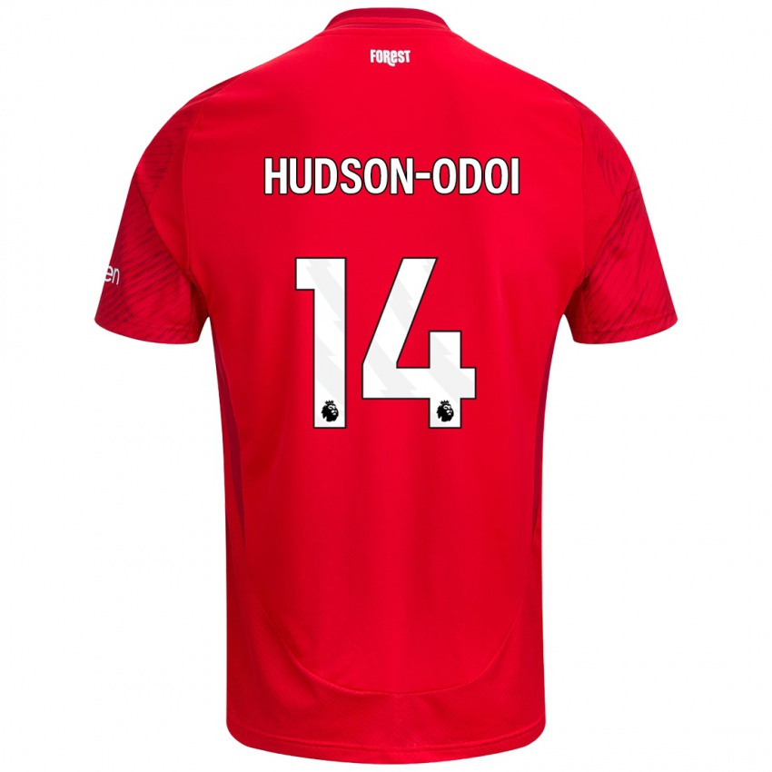 Niño Camiseta Callum Hudson-Odoi #14 Rojo Blanco 1ª Equipación 2024/25 La Camisa México