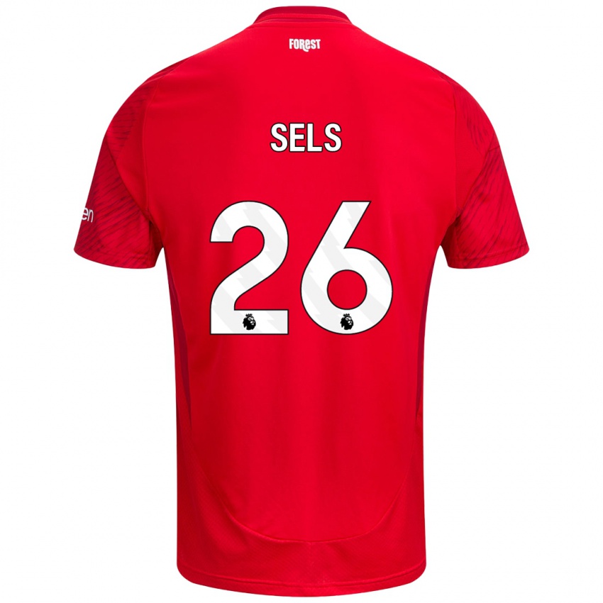 Niño Camiseta Matz Sels #26 Rojo Blanco 1ª Equipación 2024/25 La Camisa México