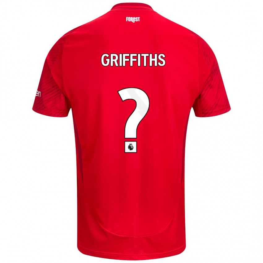 Niño Camiseta Harry Griffiths #0 Rojo Blanco 1ª Equipación 2024/25 La Camisa México