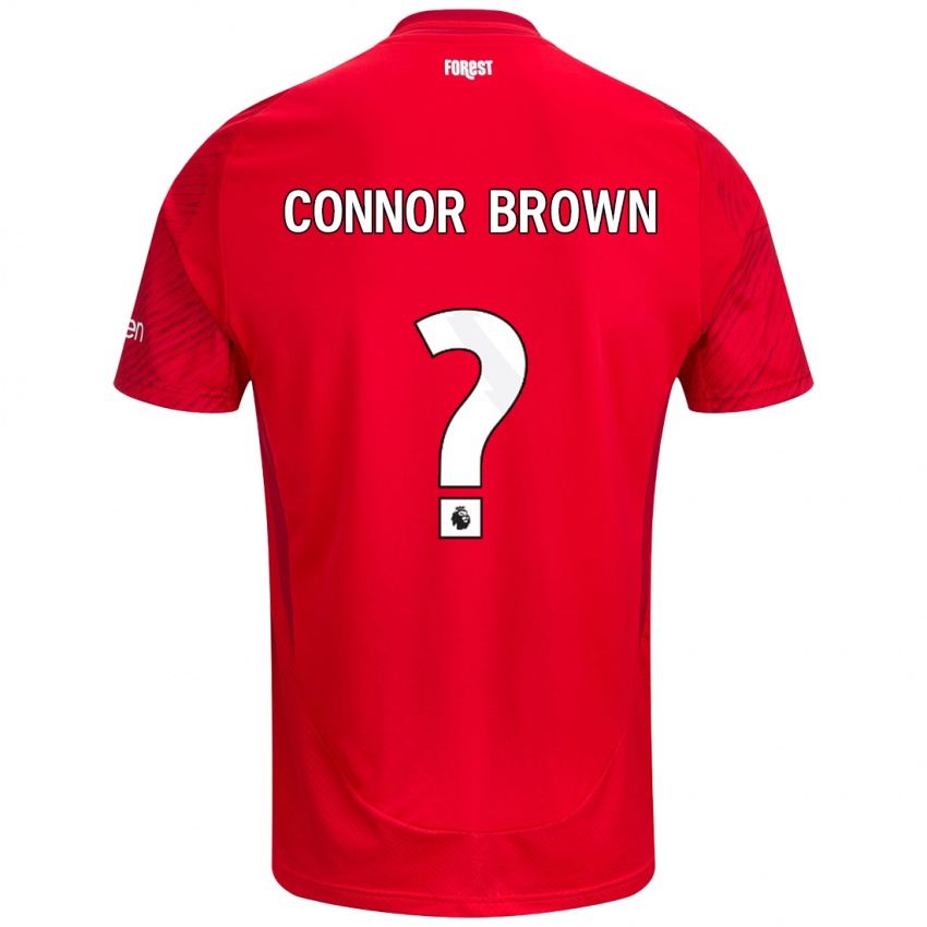 Niño Camiseta Connor Brown #0 Rojo Blanco 1ª Equipación 2024/25 La Camisa México