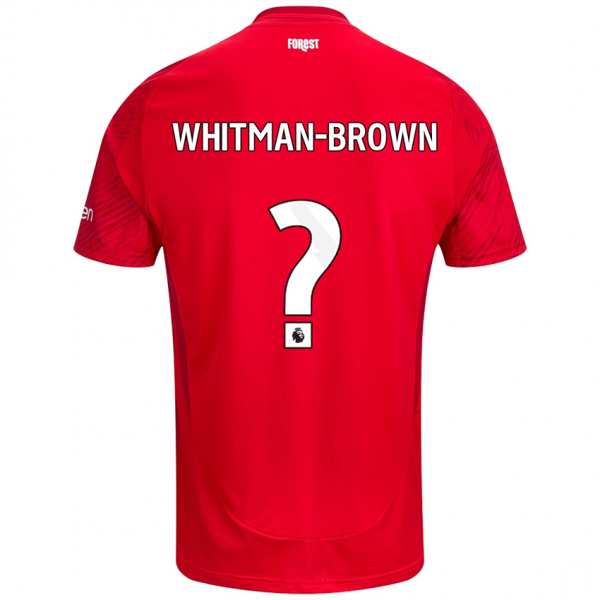 Niño Camiseta Chae Whitman-Brown #0 Rojo Blanco 1ª Equipación 2024/25 La Camisa México