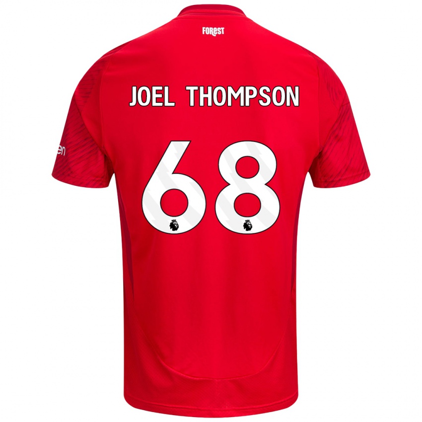 Niño Camiseta Joel Thompson #68 Rojo Blanco 1ª Equipación 2024/25 La Camisa México