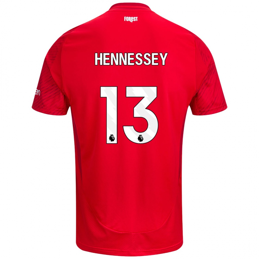 Niño Camiseta Wayne Hennessey #13 Rojo Blanco 1ª Equipación 2024/25 La Camisa México