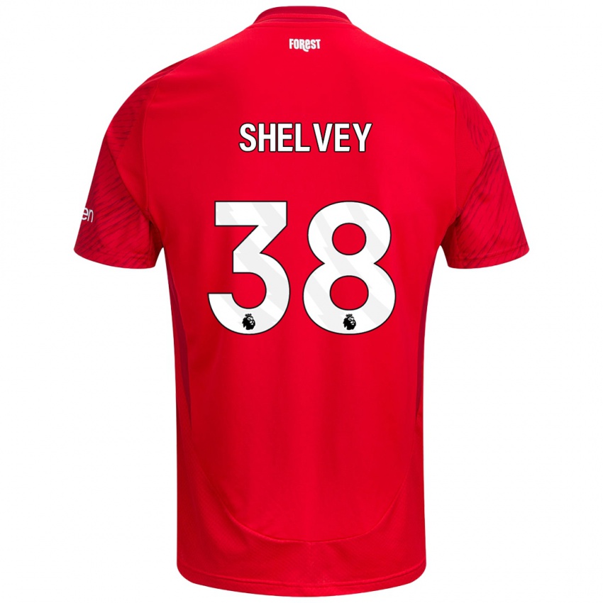 Niño Camiseta George Shelvey #38 Rojo Blanco 1ª Equipación 2024/25 La Camisa México