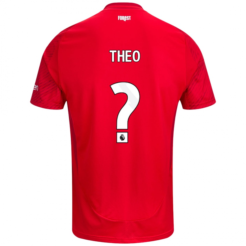 Niño Camiseta Theo Robinson #0 Rojo Blanco 1ª Equipación 2024/25 La Camisa México