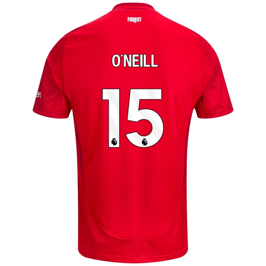 Niño Camiseta Laura-Jayne O'neill #15 Rojo Blanco 1ª Equipación 2024/25 La Camisa México