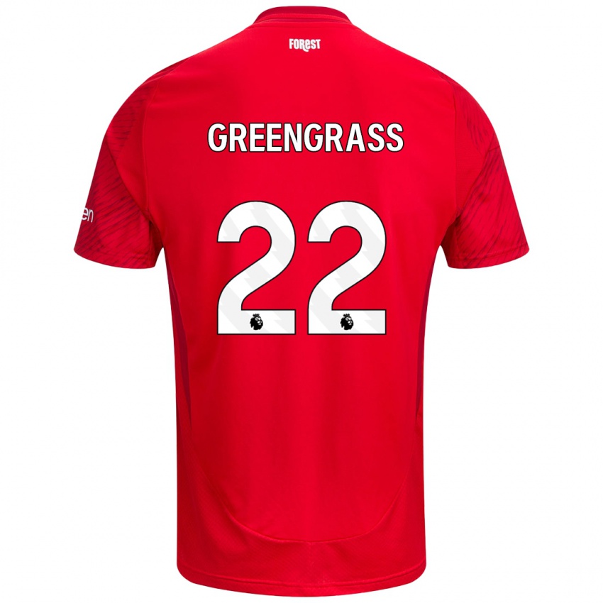 Niño Camiseta Charlotte Greengrass #22 Rojo Blanco 1ª Equipación 2024/25 La Camisa México