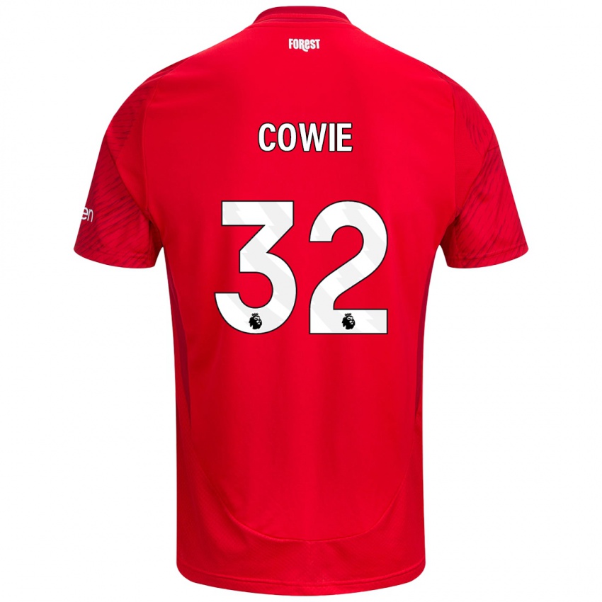 Niño Camiseta Abi Cowie #32 Rojo Blanco 1ª Equipación 2024/25 La Camisa México