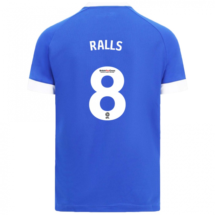 Niño Camiseta Joe Ralls #8 Azul Cielo 1ª Equipación 2024/25 La Camisa México