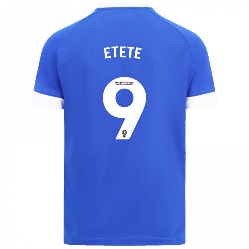 Niño Camiseta Kion Etete #9 Azul Cielo 1ª Equipación 2024/25 La Camisa México