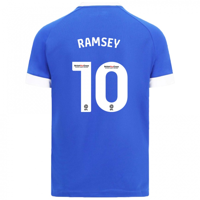 Niño Camiseta Aaron Ramsey #10 Azul Cielo 1ª Equipación 2024/25 La Camisa México