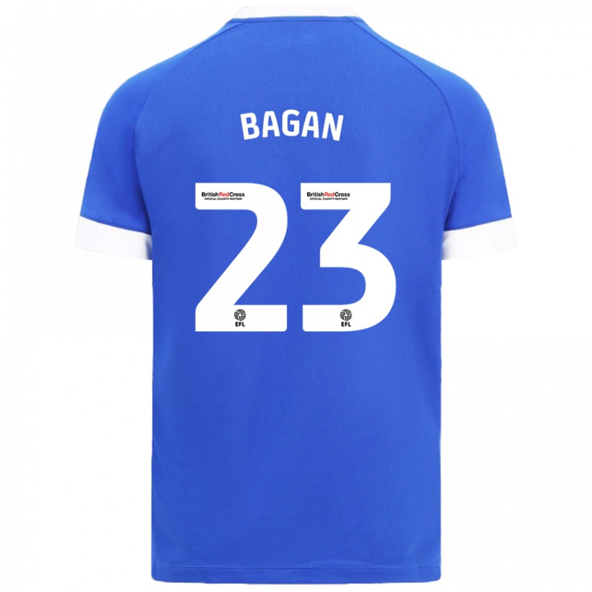 Niño Camiseta Joel Bagan #23 Azul Cielo 1ª Equipación 2024/25 La Camisa México