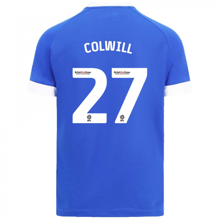 Niño Camiseta Rubin Colwill #27 Azul Cielo 1ª Equipación 2024/25 La Camisa México