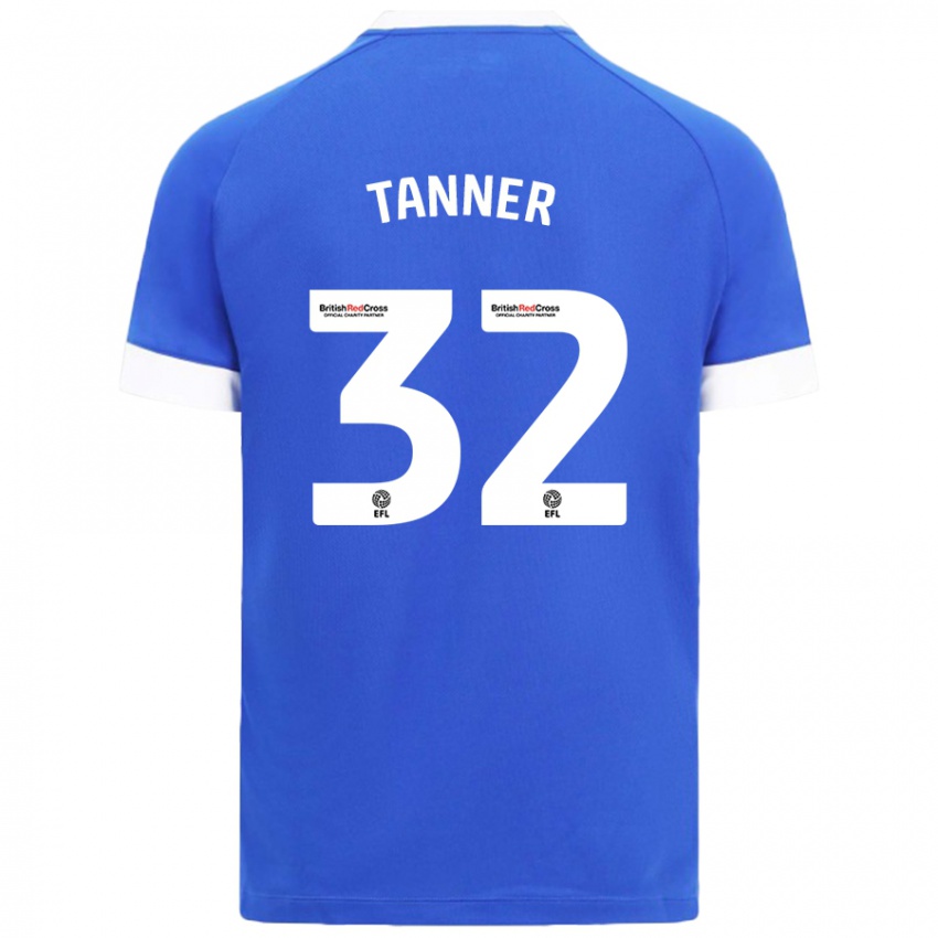 Niño Camiseta Ollie Tanner #32 Azul Cielo 1ª Equipación 2024/25 La Camisa México