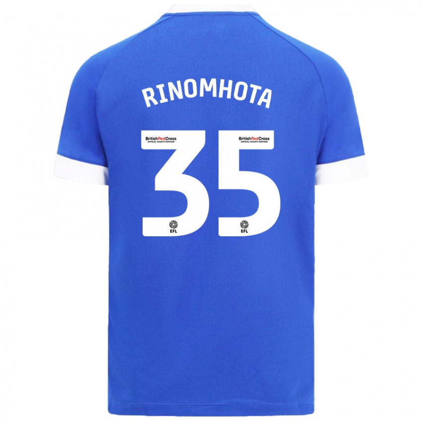 Niño Camiseta Andy Rinomhota #35 Azul Cielo 1ª Equipación 2024/25 La Camisa México