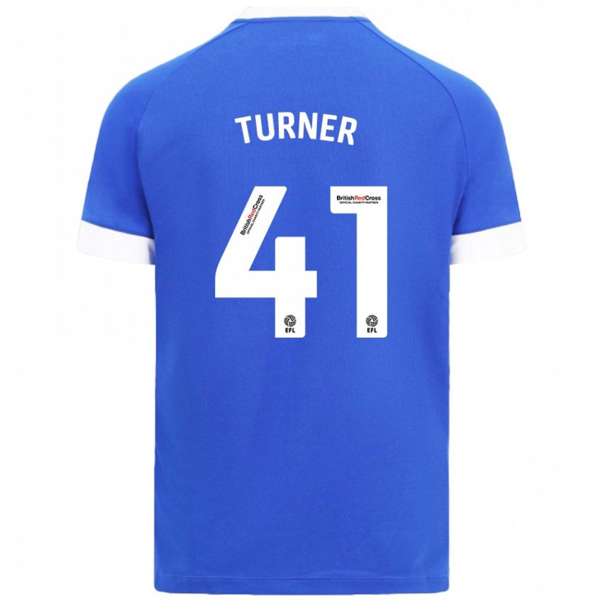 Niño Camiseta Matthew Turner #41 Azul Cielo 1ª Equipación 2024/25 La Camisa México