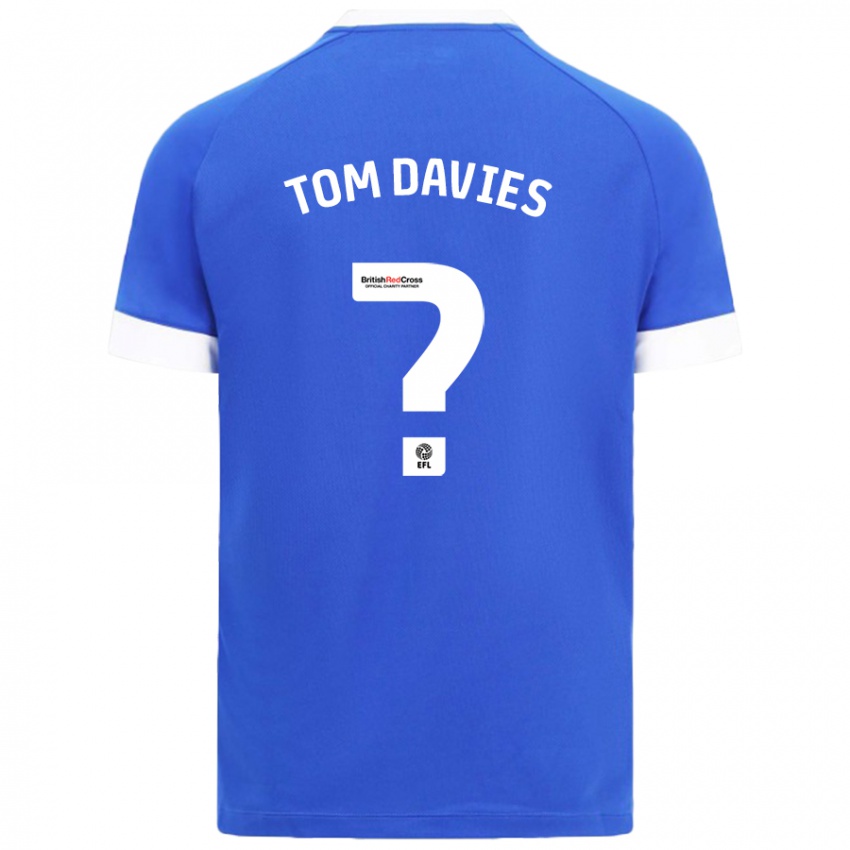 Niño Camiseta Tom Davies #0 Azul Cielo 1ª Equipación 2024/25 La Camisa México