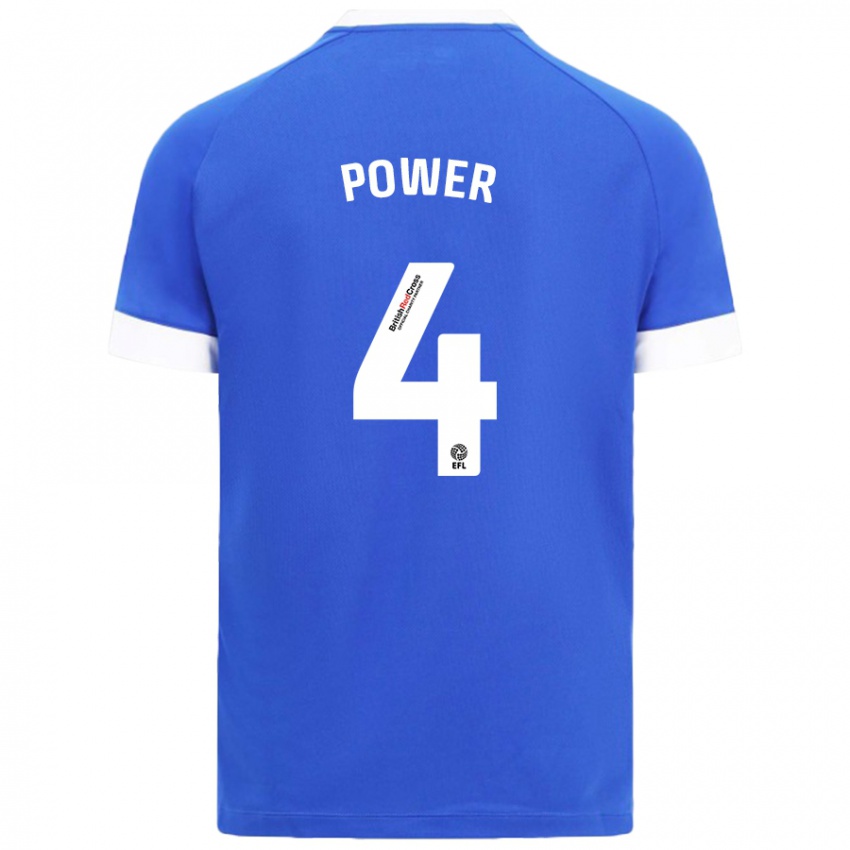 Niño Camiseta Hannah Power #4 Azul Cielo 1ª Equipación 2024/25 La Camisa México