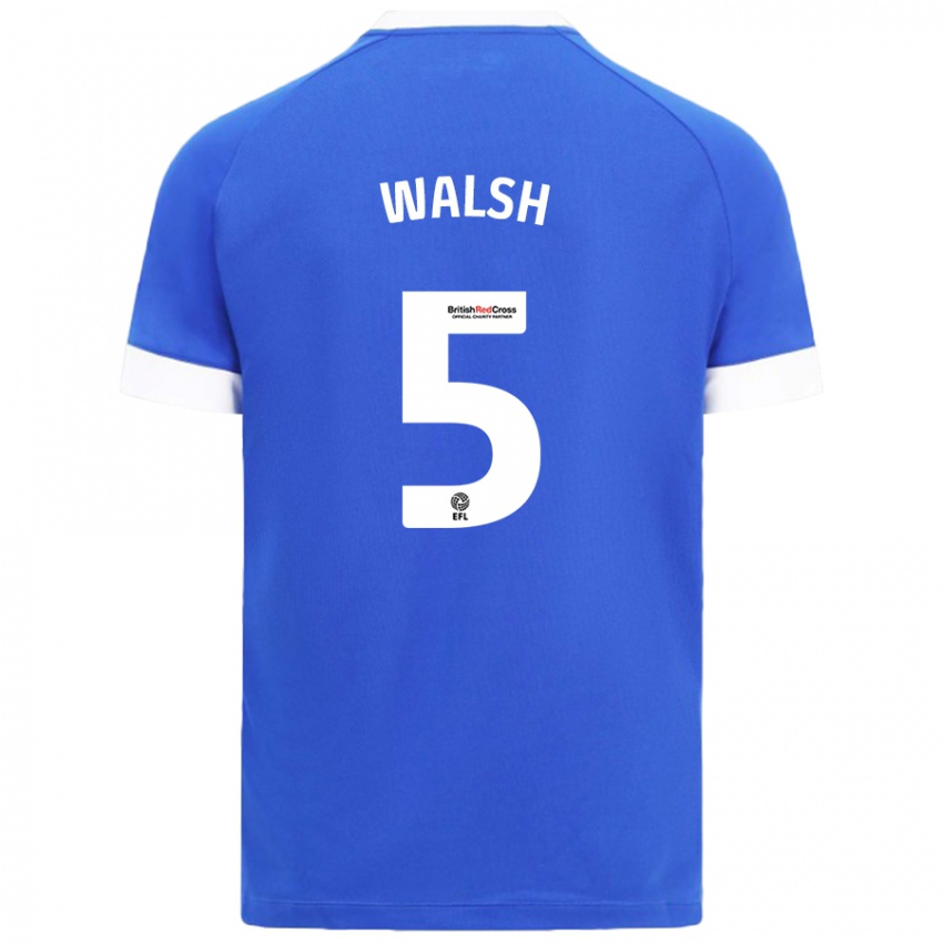 Niño Camiseta Siobhan Walsh #5 Azul Cielo 1ª Equipación 2024/25 La Camisa México